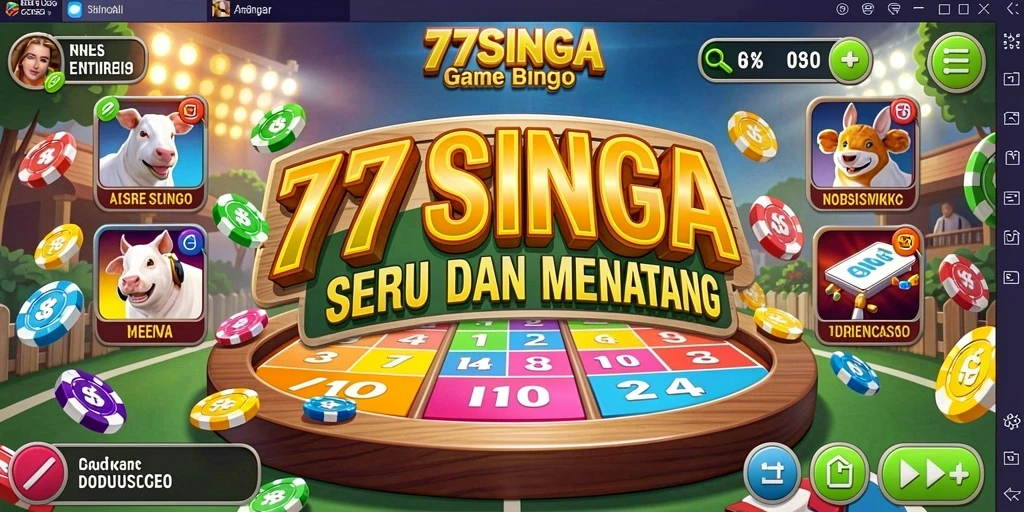 Tampilan gameplay menarik dan seru di 77SINGA.