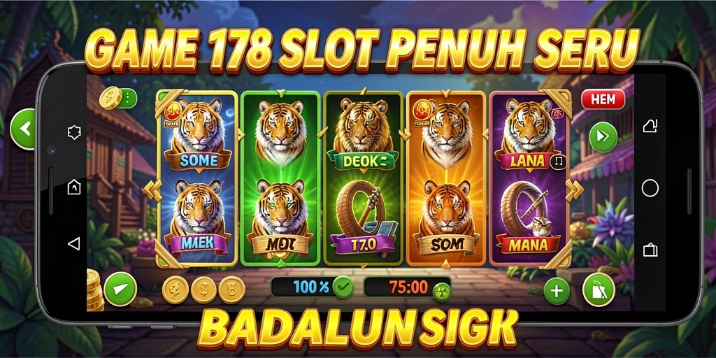 Tampilan gameplay menarik dari game slot BADAK178.