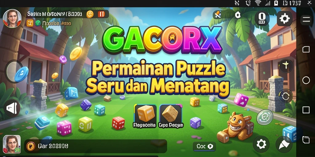Tampilan gameplay menarik dari GACORX dengan tantangan Puzzle.