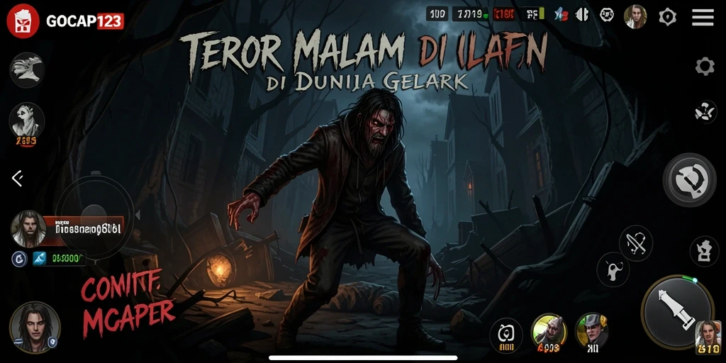 Tangkapan layar GOCAP123 yang menunjukkan suasana Horror yang mencekam.