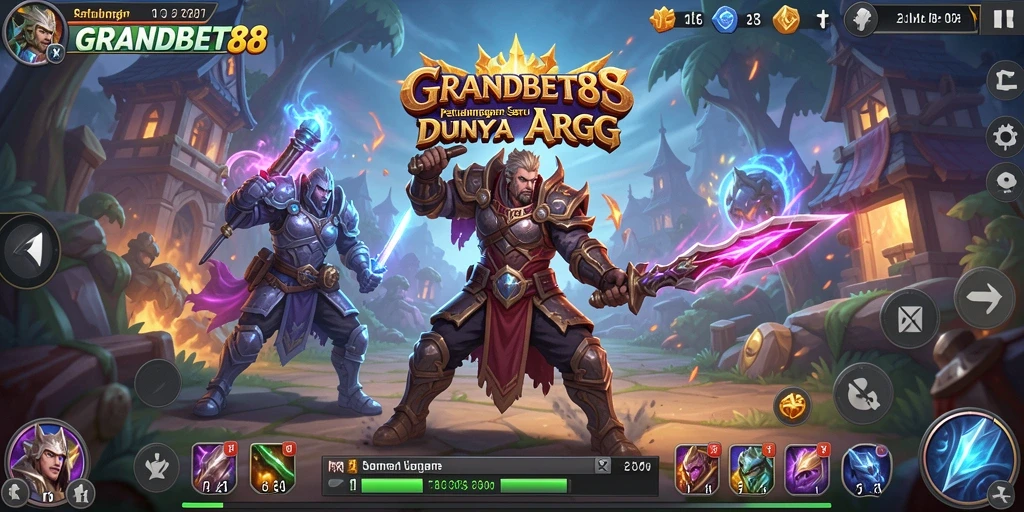 Tangkapan layar mendemonstrasikan pertarungan seru dalam GRANDBET88.