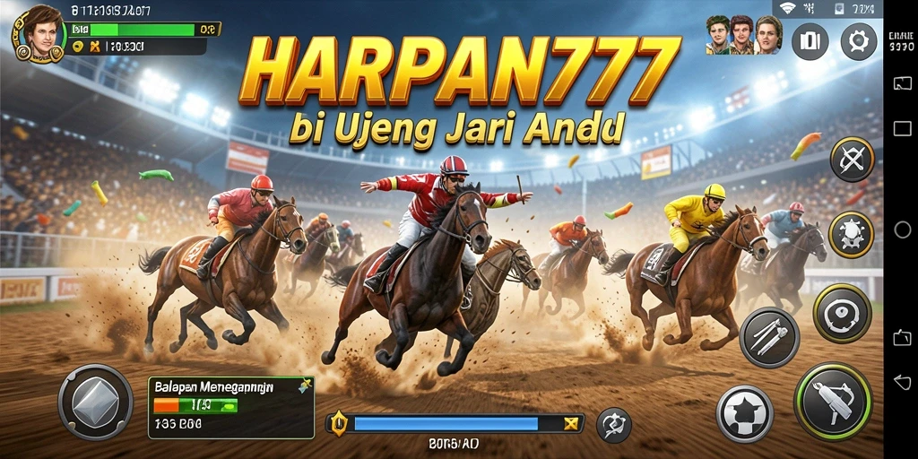 Gameplay Racing yang seru dan mendebarkan dalam HARAPAN777.