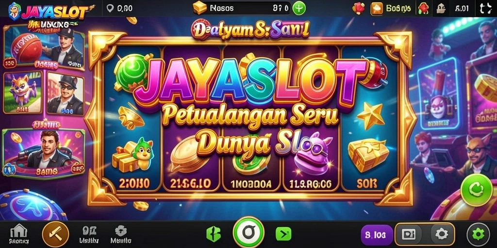 Tangkapan layar utama JAYASLOT menampilkan gameplay penuh petualangan yang seru.
