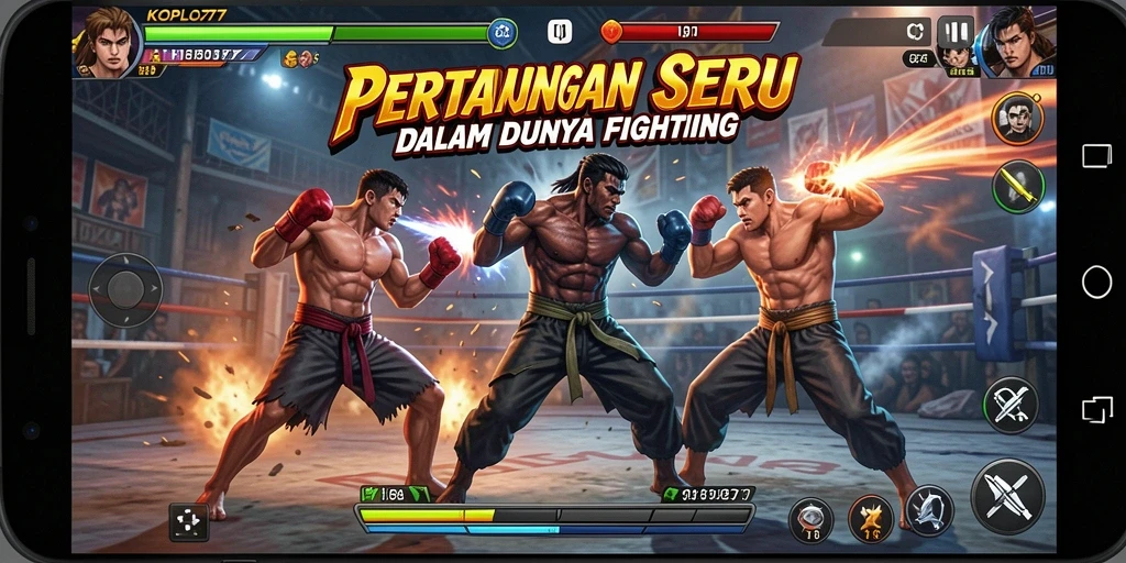 Tampilan seru pertarungan dalam KOPLO77 dengan aksi mendebarkan.