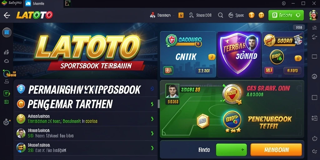Screenshot LATOTO menampilkan taruhan olahraga yang menarik dan interaktif.