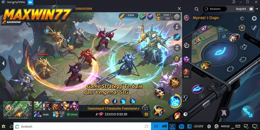Tampilan gameplay SLG mendebarkan yang mengundang pemain untuk berstrategi.