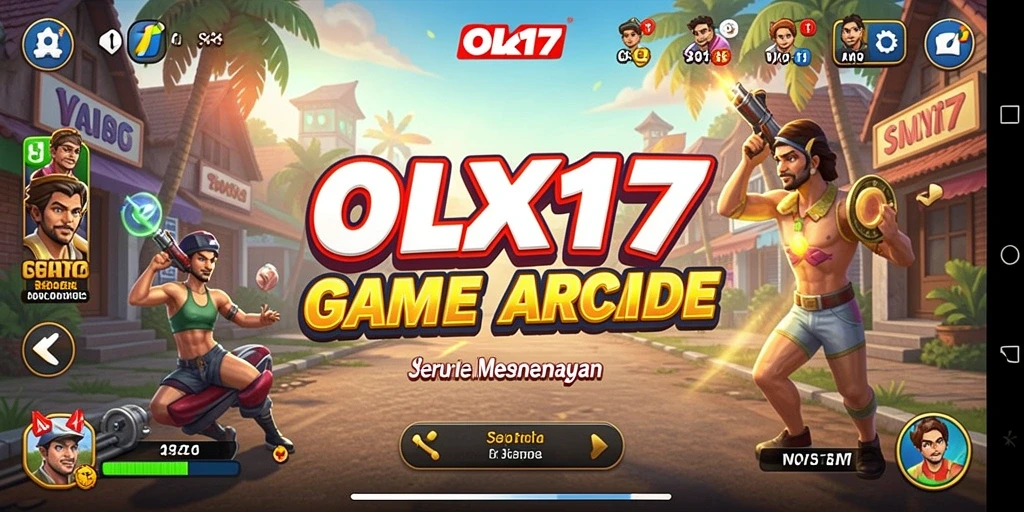 Tangkapan layar OLX17 menunjukkan gameplay yang penuh warna dan seru.