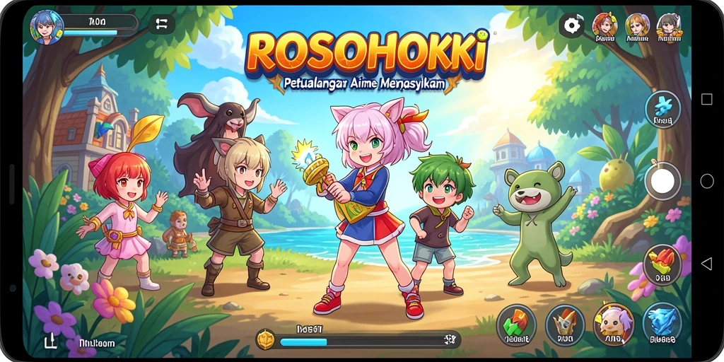 Tampilan gameplay yang intens dan mendebarkan dari ROSOHOKI.