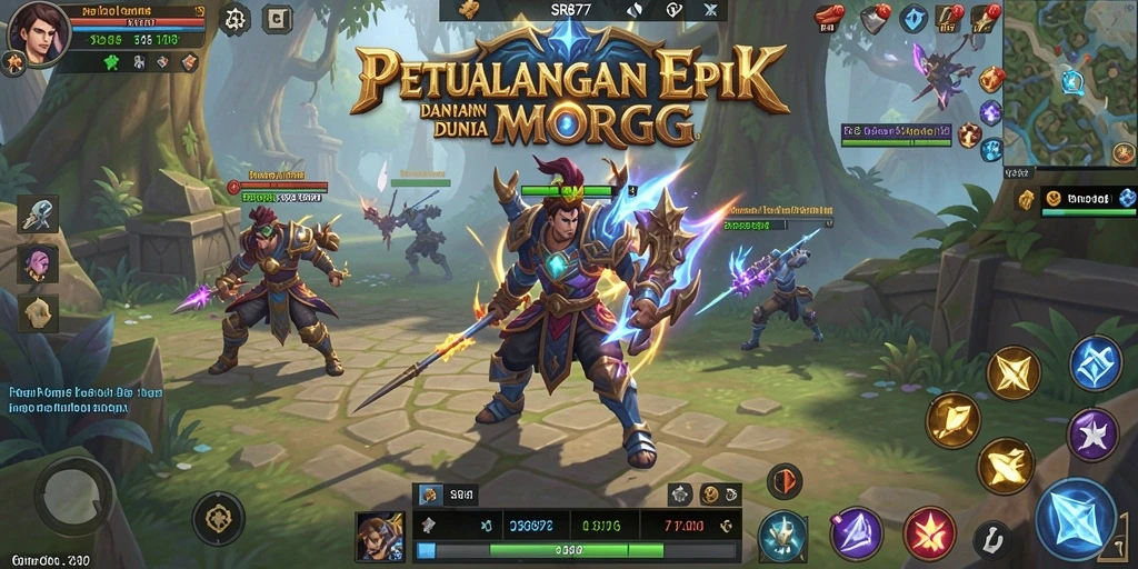 Tampilan menarik dari gameplay SR877 dalam dunia MMORPG.