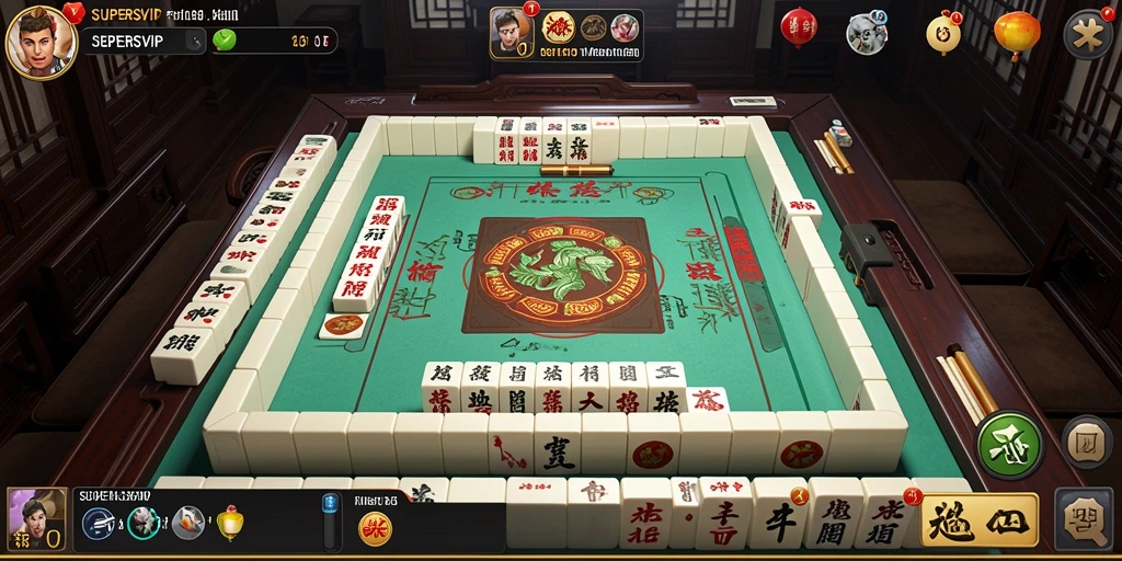 Screenshot gameplay SUPERSVIP menampilkan tantangan Mahjong yang seru.