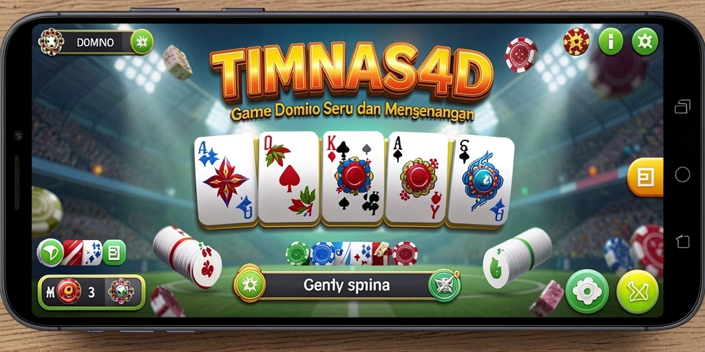 Screenshot permainan TIMNAS4D yang menampilkan aksi seru Domino.