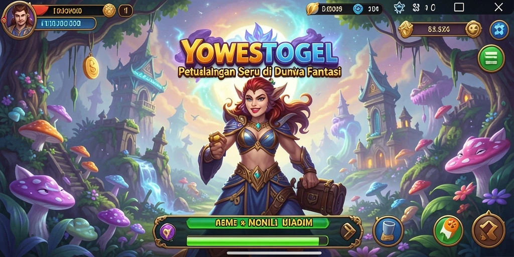 Tampilan gameplay YOWESTOGEL yang seru dan menantang di dunia fantasi.