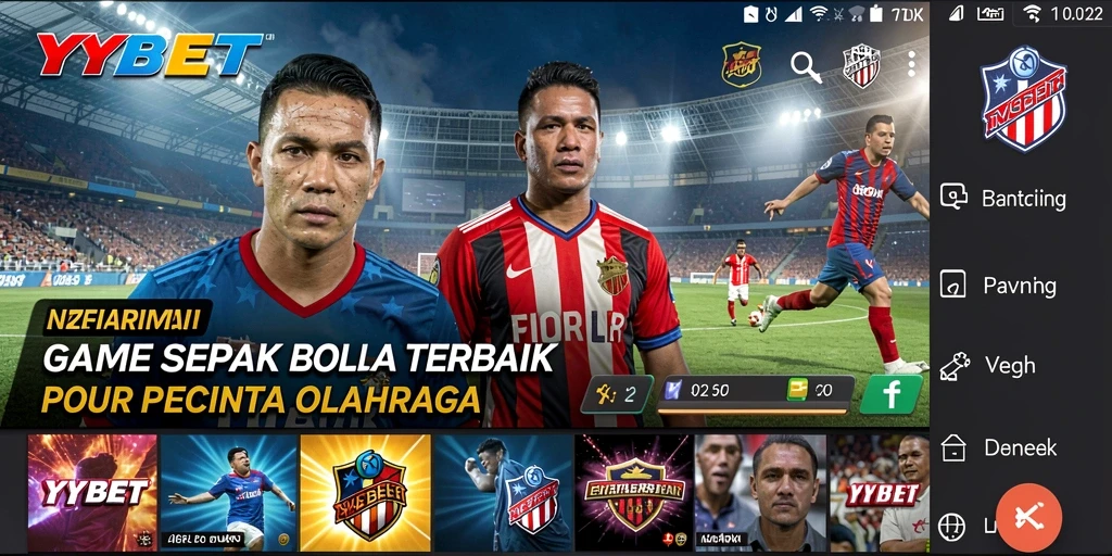 Tampilan gameplay menarik dari game sepak bola YYBET.