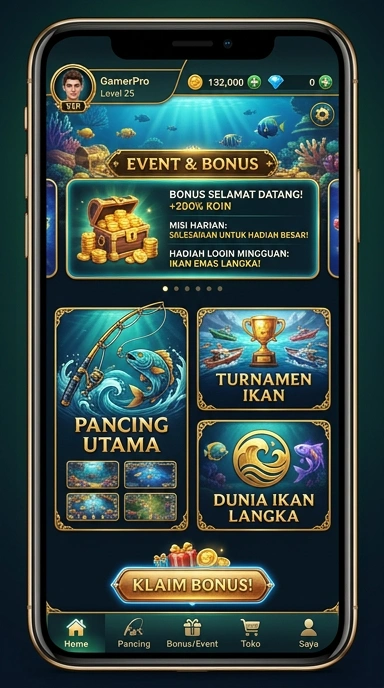 Tampilan antarmuka luckymino yang menarik dan mudah dinavigasi.